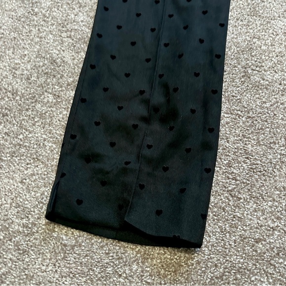 Talbots Hampshire Ankle Pants Black Heart Print Women’s Size 10 Stretch Office - Picture 8 of 16